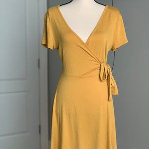 Yellow Wrap Dress
